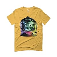 Cat Austronaut Space Funny Graphic Cool Cosmic Catstronaut for Men T Shirt