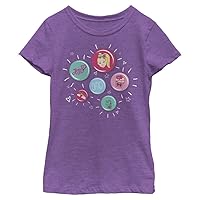 JoJo Siwa Girl's JoJo Buttons T-Shirt, Pur Berry, Medium