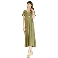 Handmade Jersey Cotton Blend Casual Dress plus1x-10x(SZ16-52)