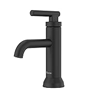 Pfister Capistrano Bathroom Sink Faucet, Single Control, 1-Handle, Single Hole, Spot Defense Matte Black Finish, LF042CSOSDB