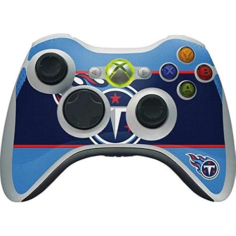 Skinit Decal Gaming Skin Compatible with Xbox 360 Wireless Controller - Officially Licensed NFL Tennessee Titans Zone Block Design