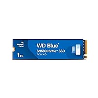 Western Digital 1TB WD Blue SN580 NVMe Internal Solid State Drive SSD - Gen4 x4 PCIe 16Gb/s, M.2 2280, Up to 4,150 MB/s - WDS100T3B0E