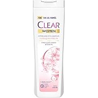 Clear Shampoo ANTI-DANDRUFF Women Soft Shiny Cherry Blossom Essence & Keratin 400Ml/13.52Oz (With its formula containing Vitamin B3 and seed oil, it nourishes and revitalizes the scalp., 6X400Ml/13.52Oz) women