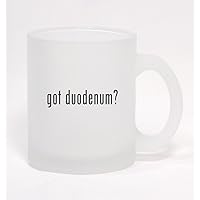 got duodenum? - Frosted Glass Coffee Mug 10oz