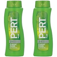 Pert Plus 2 in 1 Classic Clean Shampoo & Conditioner, 25.4 Fl Oz (Pack of 2)