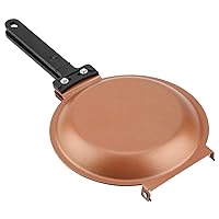 Pancake Maker, Dishwasher Safe Anthracite Nonstick Copper Double Sided Pan Omelette Pan Flip Pan for Fluffy Pancakes, Omelets, Frittatas & More
