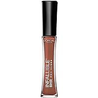 L’Oreal Paris Makeup Infallible 8 Hour Hydrating Lip Gloss, Barely Nude, 0.21 Fl Oz