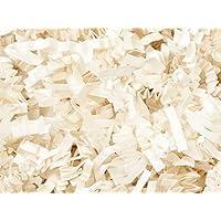 Ivory Crinkle Cut Shredded Paper, for Wedding Christmas Anniversary Birthday Valentine's Day Basket Packaging Filling Crinkle Cut Paper Shred Filler Gift Wrapping.10 lb Box
