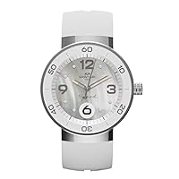 Montjuic speed Mens Analog Quartz Watch with Silicone bracelet MJ1.1914.P, White, White
