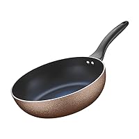 Non-stick Copper Cookware, Frying Pan Set with Lid with Induction Base Suitable for Cooking Fried Vegetables Steaks
