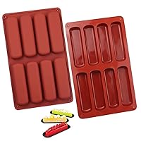 (2pcs) 8 finger gum cookie mold, jelly pudding, creative chocolate high temperature cake baking cookie mold