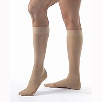 BSN Medical/Jobst 119005 Ultra Sheer Compression Stocking, Knee High, 15-20 mmHg, Closed Toe, Natural, Large, Full Calf, Pair