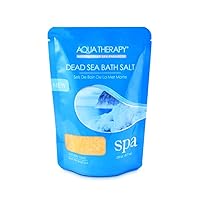 Aqua Therapy Dead Sea Scented Bath Salt Pouch (Orange), 8.8 Oz