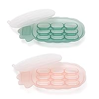 haakaa Silicone Nibble Freezer Tray Set -Breastmilk Teething Popsicle Mold -Baby Forage Feeder Fresh Food Freezer Tray -Ice Cube Tray-Toddler- BPA Free