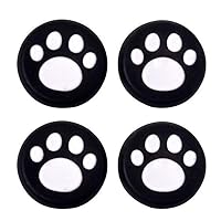Silicone Thumb Stick Grip Cap Joystick Thumbsticks Caps Cover for PS4 PS3 Xbox One PS2 Xbox 360 Game Controllers (White Cat Dog Paw 4PCS)