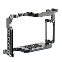 5DIV Camera Cage for Canon EOS 5D Mark II III IV 7D Mark I 6D Mark II DSLR Camera Case with Dual Integrated Cold Shoe Mount for Canon EOS 5D4 5D3 5D2 7D1 6D2 Camera Accessory Video Vlog Rig