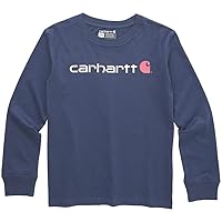 Carhartt Girls' Knit Long Sleeve Henley-Neck T-Shirt