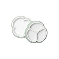 Baby Plate Set, 2 Pack, Powder Green