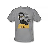 Star Trek: The Next Generation - St: Next Gen / Cooler Shades Slim Fit Adult T-Shirt In Silver