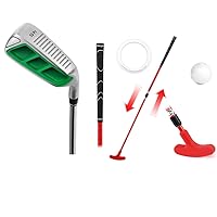 Golf Chipper 45 Degree & Red Adjustable Putter for Men and Kids,Bundle of 2