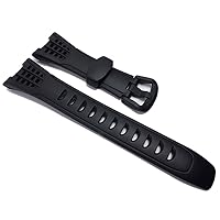 Genuine Replacement for Watch Band 25mm Black Rubber Strap #10314276 Casio SGW-200-1V