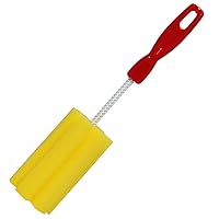 Canning Jar Cleaning Brush, Bright Yellow with Red
