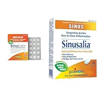 Boiron SinusCalm Tablets for Sinus Pain Relief, Runny Nose, Congestion, Sinus Pressure, Headache - 120 Count & 60 Count