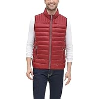 Tommy Hilfiger Men's Plus Size Lightweight Ultra Loft Quilted Puffer Vest (Standard and Big & Tall), Red, 5X