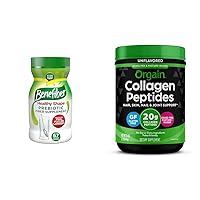 Prebiotic Fiber and Orgain Collagen Peptides Powder Bundle - 67 Servings and 1 Pound