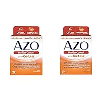 AZO Bladder Control with Go-Less for Urgency & Leakage Relief | 72 & 54 Capsules