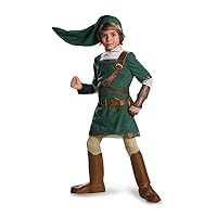 Link Prestige Legend of Zelda Nintendo Costume, Small/4-6