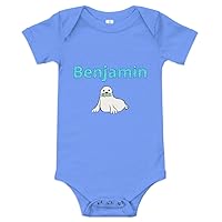Benjamin Personalized Baby Short Sleeve One Piece