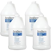 Botanicals ZeroDerm Advanced Therapy Moisturizing Conditioner for All Hair Types 100 Vegan CrueltyFree Fragrance Free 1 Gallon Refill Pack of, White, Unscented, 4 Count, (Pack of 4)