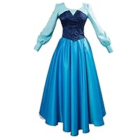 Ariel Princess Costume Dress Gown Cosplay For Girls Halloween Carnival Costumes