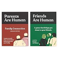 Parents & Friends are Human Bundle | Conversation Cards for Children, Parents & Romantic Relationships | Family Card Games for Communication | English