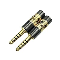 Gold Plated 4.4mm 5 Pole Male Headphone Balanced Plug Audio Adapter for Sony PHA-2A TA-ZH1ES NW-WM1Z NW-WM1A AMP Player, ZTHD-AUDIO-00041
