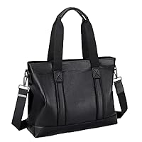 Genuine Leather Men's Handbag Cowhide Computer Bag Business Large Capacity Crossbody Leisure Briefcase