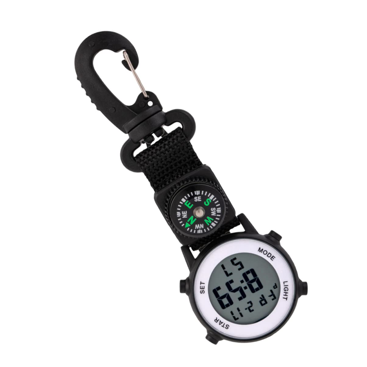 Mikikit Climbing Electronic Watch Digital Pocket Watch Electronic Watch fob Watch Men Backpack Hanging