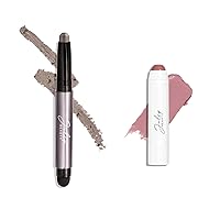 Julep Eyeshadow 101 Crème to Powder Waterproof Eyeshadow Stick, Taupe Shimmer & It's Balm Tinted Lip Balm + Buildable Lip Color, Dusty Orchid Shimmer