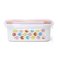 Innobaby Keepin' Fresh Stainless Bento Snack or Lunch Box with Lid for Kids and Toddlers 15 oz, BPA Free Food Storage, Orange Fish