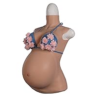 4-9 Months Realistic Silicone Fake Pregnant Belly Fake Boobs with Belly Silicone Breast Forms Cosplay Crossdresser