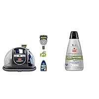 Bundle of Bissell Little Green Pet Deluxe Portable Carpet Cleaner and Car/Auto Detailer, 3353, Gray/Blue + Bissell® Little Green® Spot & Stain Formula for Portable Carpet Cleaners, 2038G