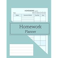 Homework Planner: Daily Students Tracker Assignments & Class Schedule Organizer