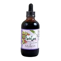 Herb Lore Mullein Tincture - 4 fl oz - Alcohol-Free - Mullein Leaf Herb Support for Dry Cough - Respiratory Wellness - Lung Support Formula for Smokers