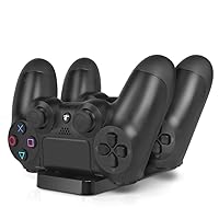 TNP for PS4 Charging Station - Dual USB Charger Dock Station Cradle Stand Base for Sony Playstation 4 Dual Shock Wireless Controller with USB Cable [Playstation 4]
