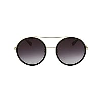 Gucci Women's Classico Rectangular Sunglasses, Gold (Gold/Grey), 56