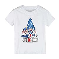 Boys Tops Size 5 Summer Toddler Boys Girls Short Sleeve Independence Day Letter Prints T Shirt Tops Set 6