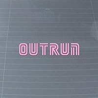 Outrun 80s Synthwave Gaming Vinyl Decal (Bubblegum Pink)