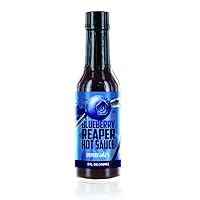 Pepper Joe’s Blueberry Carolina Reaper Hot Sauce – Premium Carolina Reaper Hot Sauce – Made with a World’s Hottest Chili Pepper and Ripe Blueberries – 5 Ounces