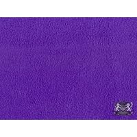 Fleece Blanket Solid Fabric Sold by The Yard (Purple)